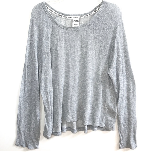 NEW Vs Pink lightweight sweater top sz L - Picture 2 of 6